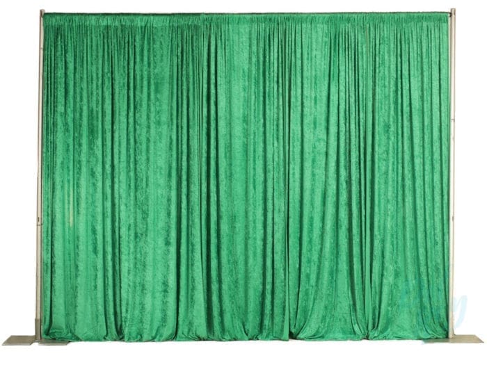 10ft. High Green Pipe and Drape -per linear foot