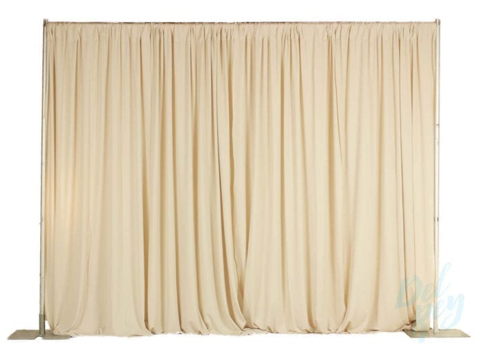 10ft. High Ivory Pipe and Drape -per linear foot