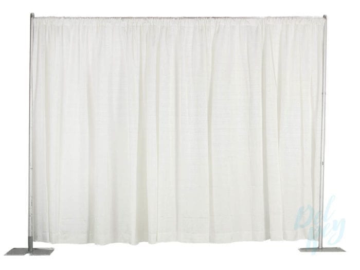 10ft. High White Pipe and Drape -per linear foot