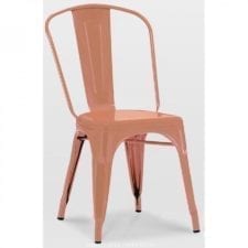 Metal peach Chair