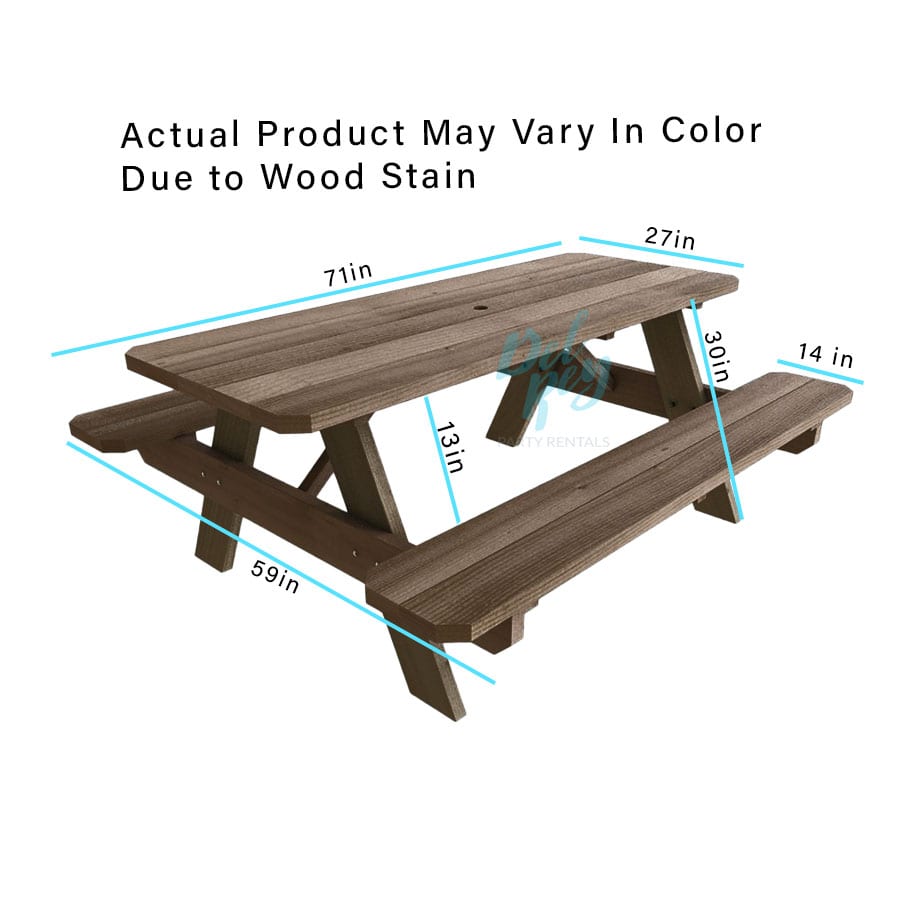 Picnic Table The Party Rentals Resource Company