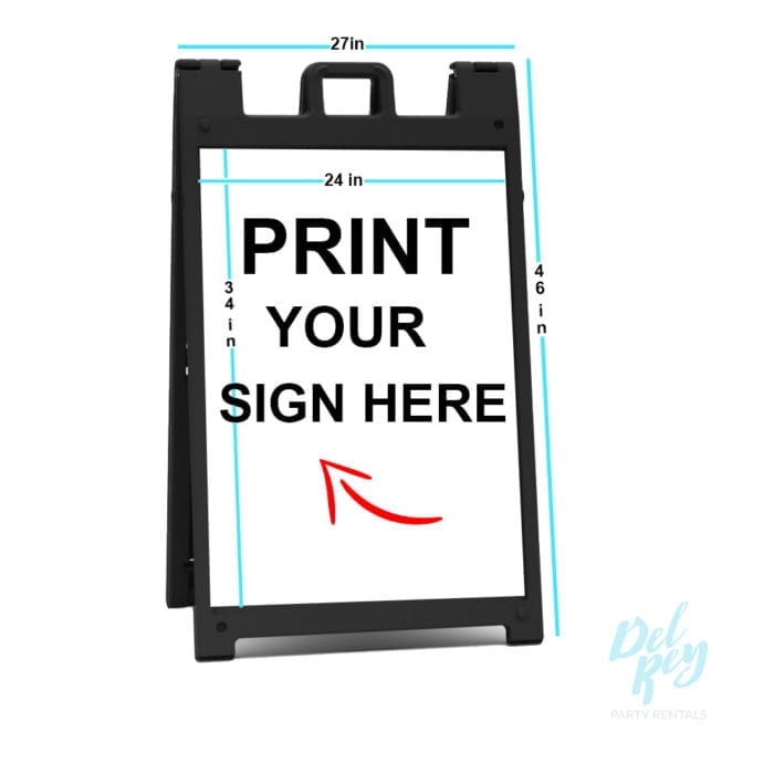 Portable Folding A-Frame Sign 46"x 26" - Image 2