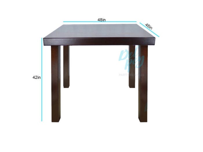 Refined Wood Bar Height Table 48″ X 48″ X 42" High - Image 2