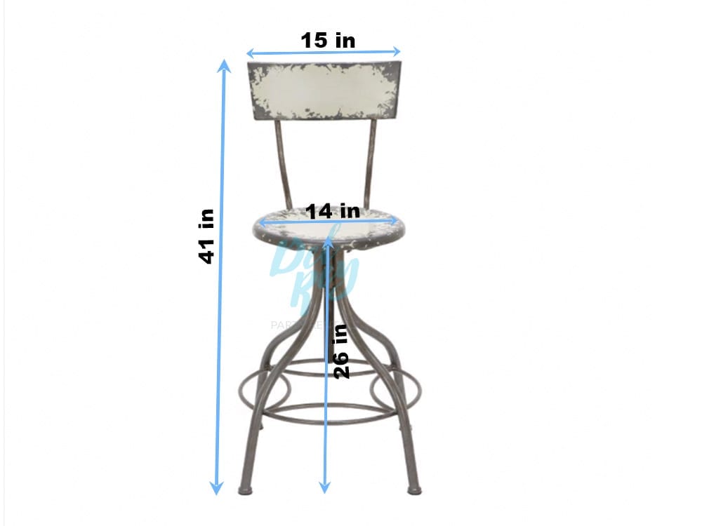 Featured image of post Industrial Bar Stools With Back / Click here to choose from popular options such as adjustable, stackable, swivel, with backs &amp; more!