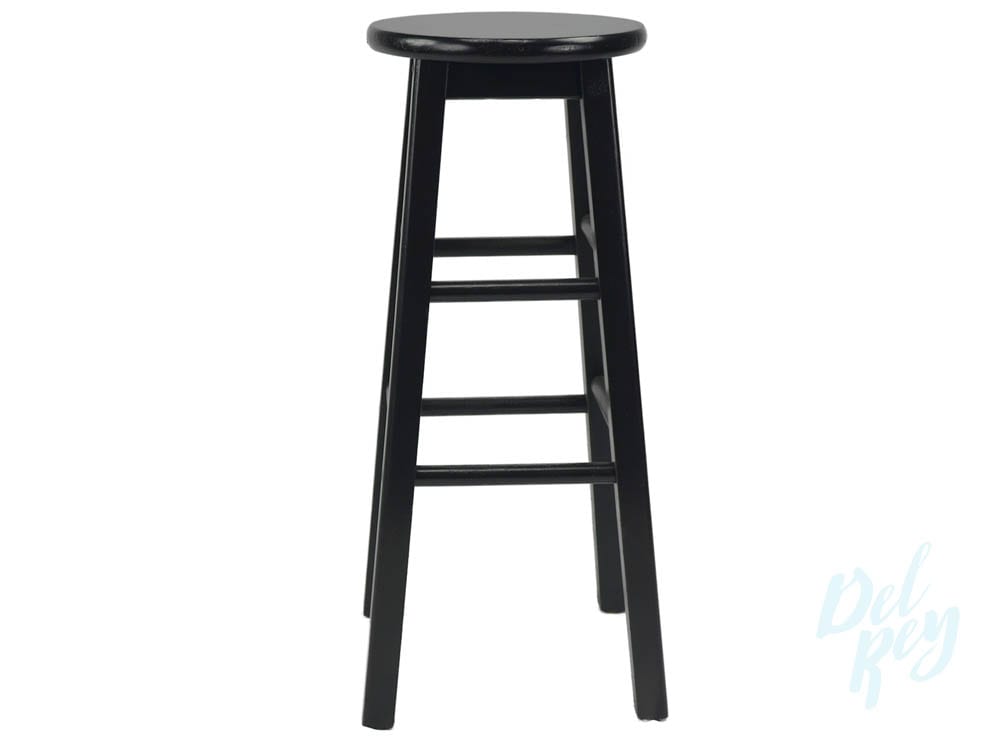 Black Wood Bar Stool | The Party Rentals Resource Company