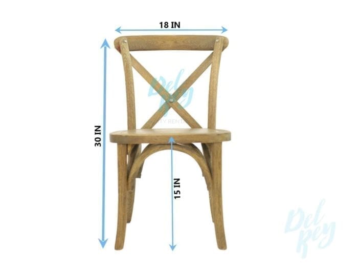 Oak Cross Back Children Chairs - Image 2