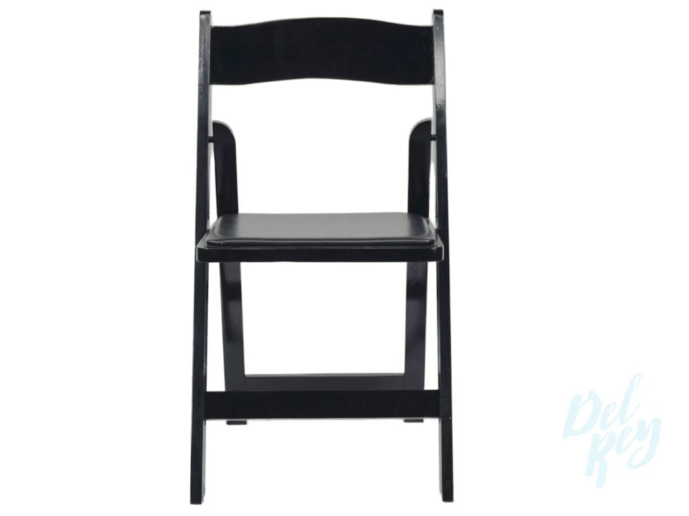 Black Wood Folding Chair