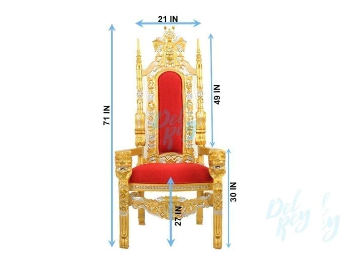 Gold Throne Chair - Image 2