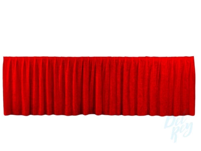 Stage Skirting Red Per Linear Ft