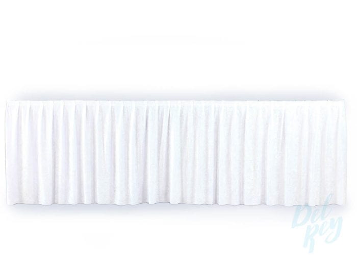 Stage Skirting White Per Linear Ft