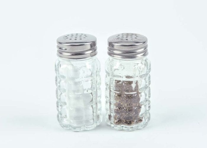 Salt & Pepper Set - Bubble Glass