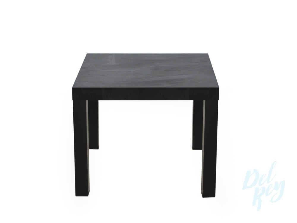 Black Square End Table