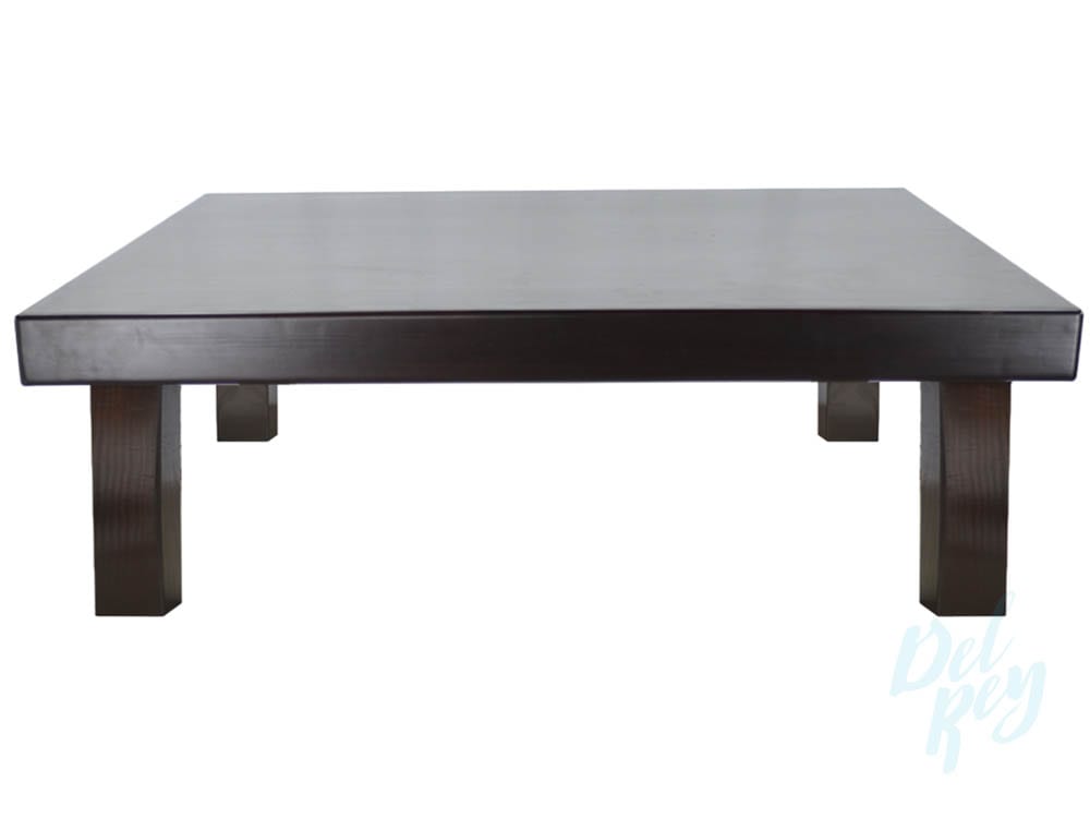 Refined Wood Coffee Table 48 X 48 18 High The Party Rentals Resource Company
