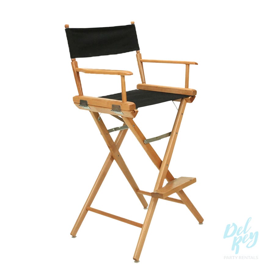 Tall Directors Chair The Party, Tall Wooden Folding Directors Chair