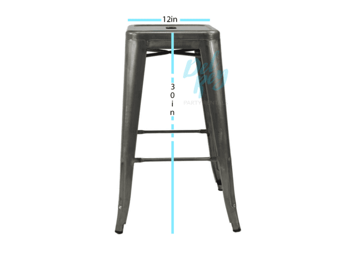 Tolix Marais Style Metal Bar Stool - Image 2