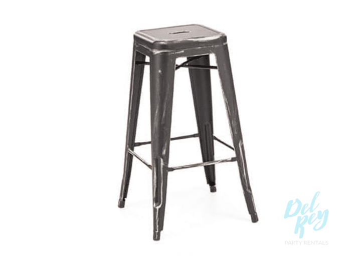 Tolix Style Marais Bar Stool- Black/gold
