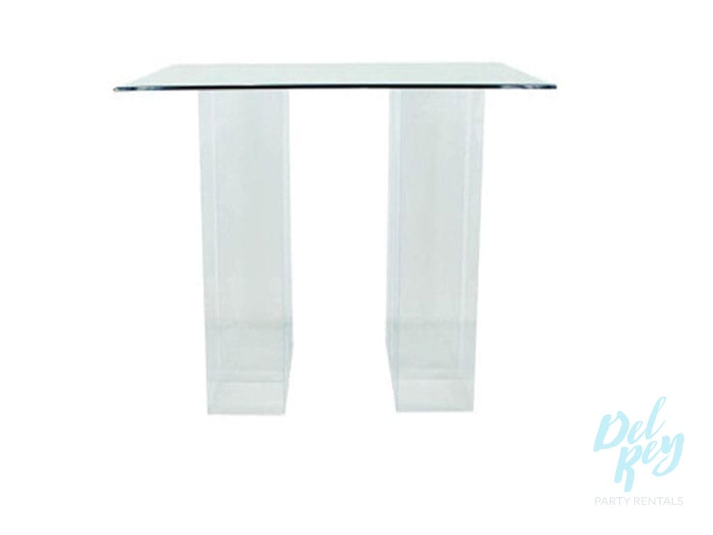 Translucent Glass Top Tail Table 60, 40 X 60 Table Top
