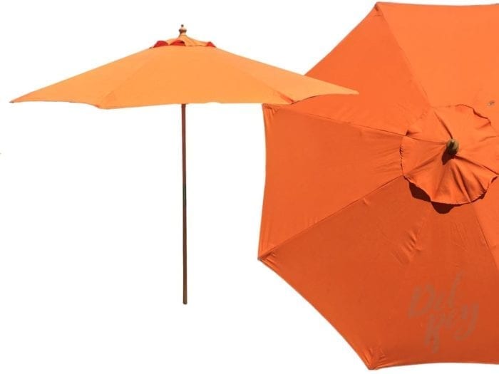 Orange Market Umbrella 9FT