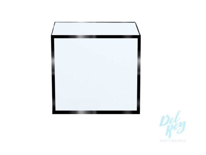White Acrylic Table 22"x 22" x 20" High
