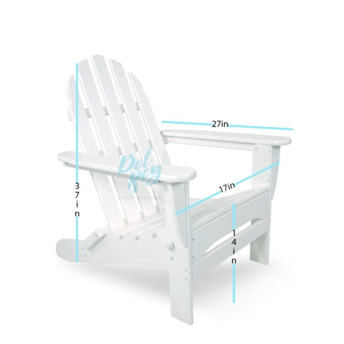 White Adirondack Chair - Image 2