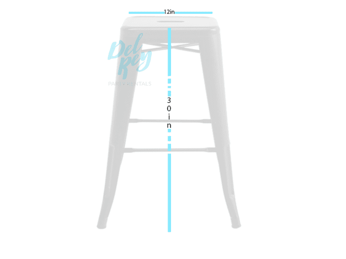 White Tolix Metal Barstool - Image 2
