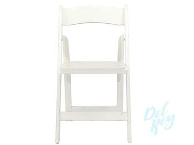White Wood Folding Chair Padded Seat, White Wooden Padded Chairs