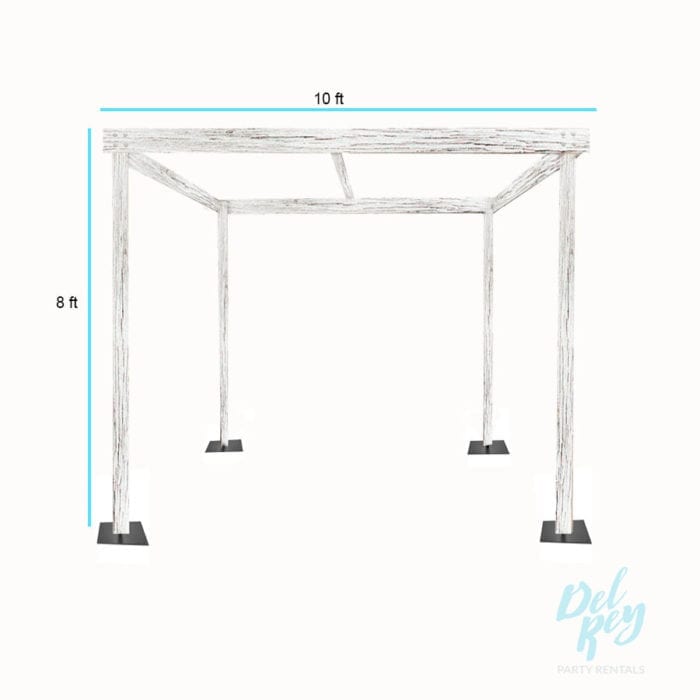 Whitewash Farmhouse Cabana 10'x10' - Image 2
