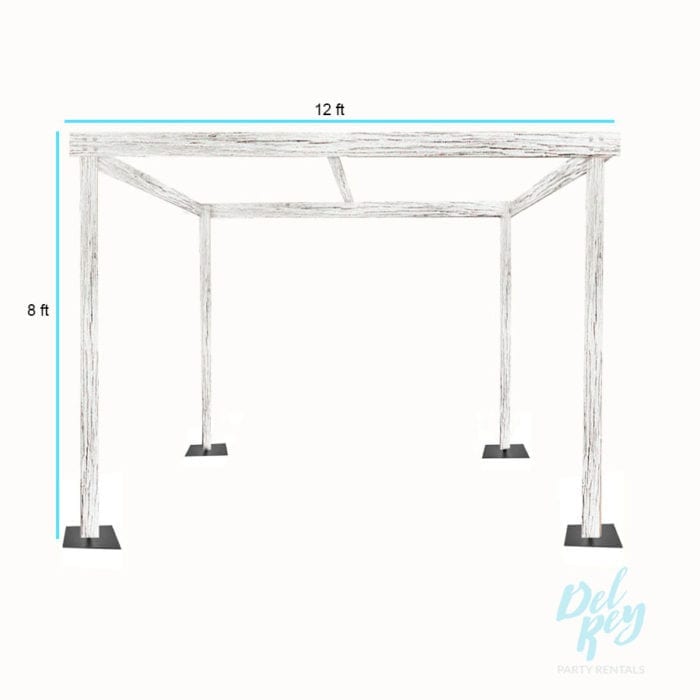 Whitewash Farmhouse Cabana 12'x12' - Image 2