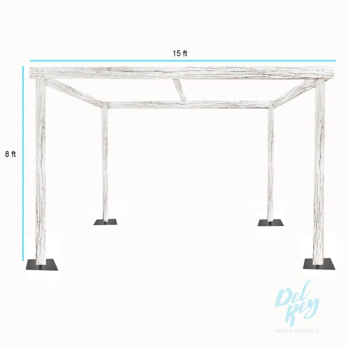 Whitewash Farmhouse Cabana 15'x15' - Image 2