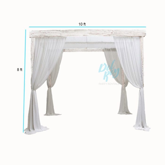 Whitewash Farmhouse Cabana 10'x10' - Image 2