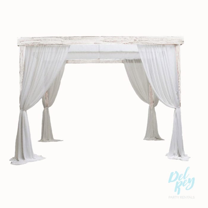 Whitewash Farmhouse Cabana 12'x12'