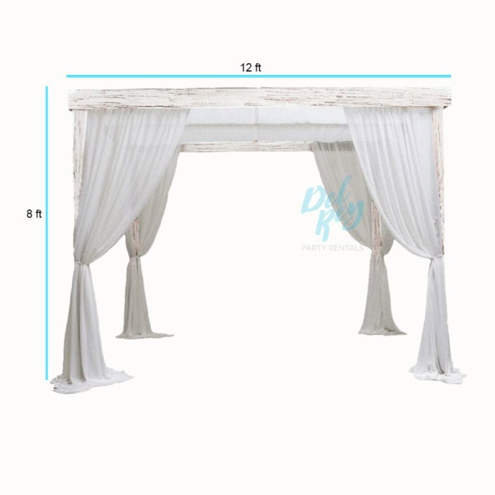 Whitewash Farmhouse Cabana 12'x12' - Image 2