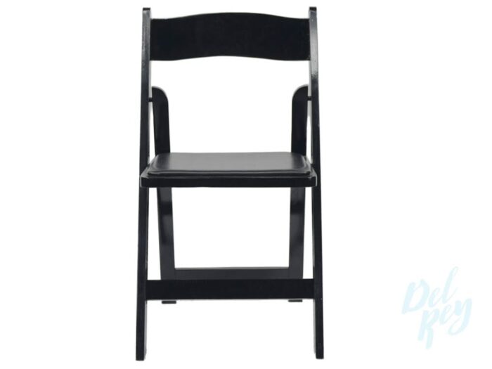 Black Resin Folding Chair