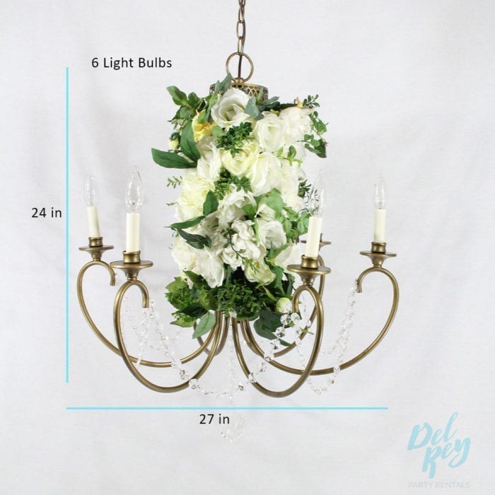 Artificial Flower Vintage Chandelier - Image 2