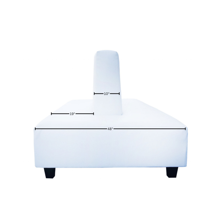 White Square Island Bench - Image 4