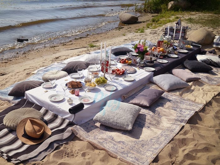8′ X 48″ x 15″ Low Boho Rustic Table - Image 3