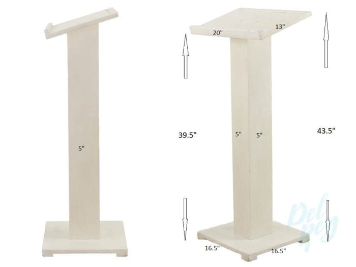 White Wood Podium - Image 3
