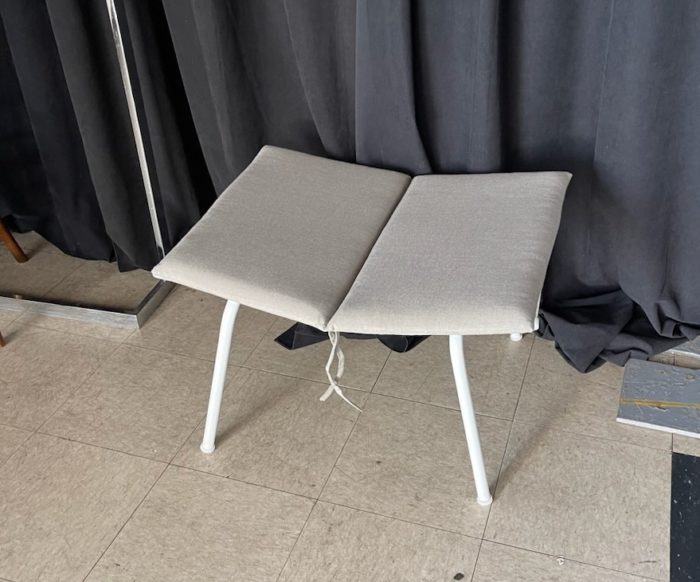 Nordic Outdoor Relaxing Chair and Ottoman - Image 2
