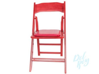 Red padded online folding chairs