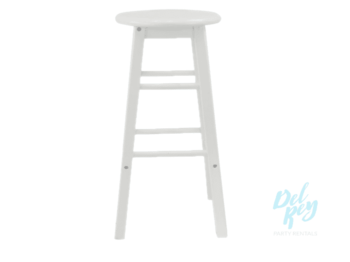 White Wood Bar Stool