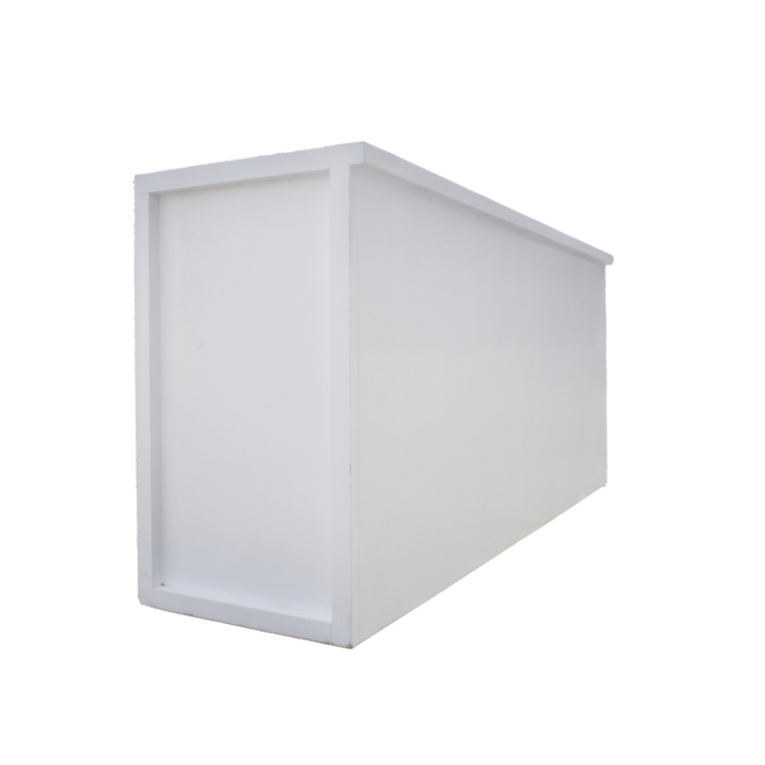 8Ft. White Bar