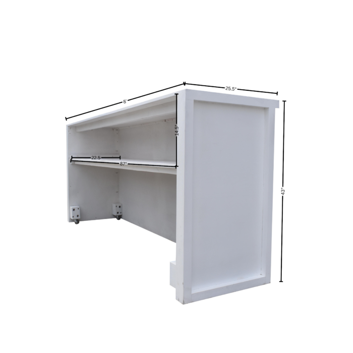 8Ft. White Bar - Image 3