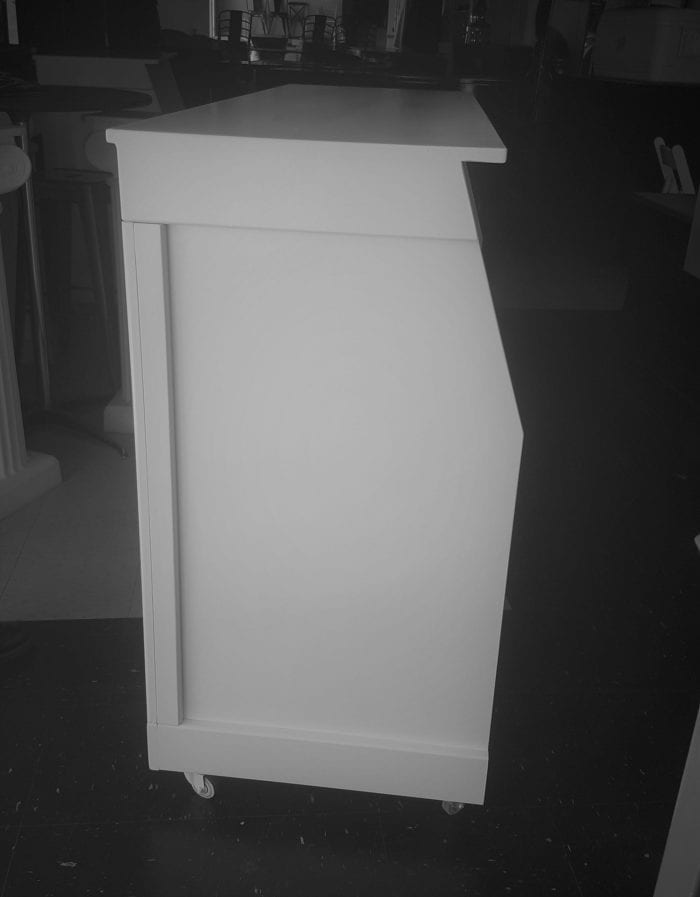 White Wood Bar 5 Ft. - Image 2
