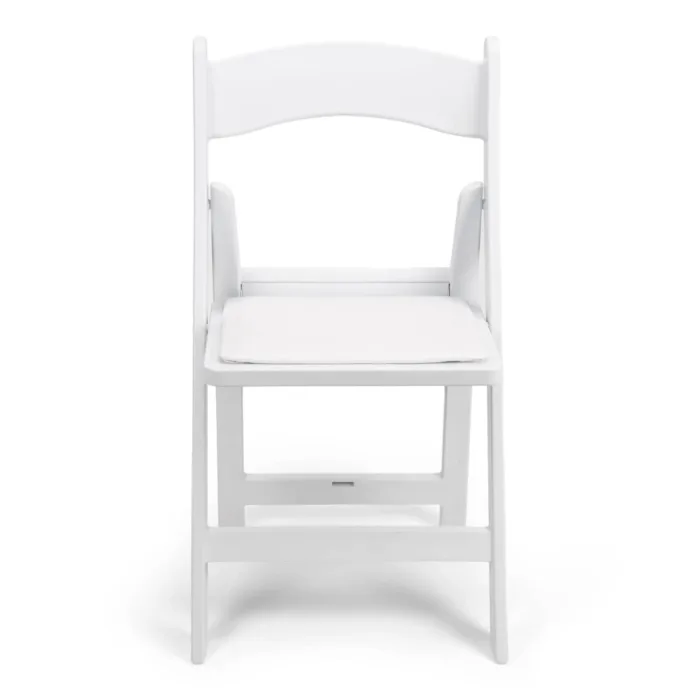 White Resin Folding Chair