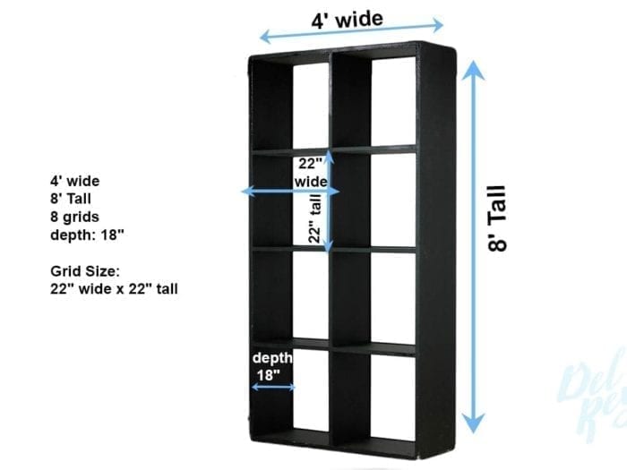 Black Grid Back Bar - Image 2